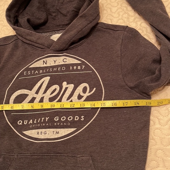 Aeropostale Gray Hoodie Size X Small - Picture 8 of 9